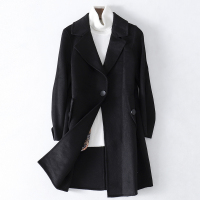 2019秋冬新款羊毛呢子大衣女士时尚双面毛呢外套