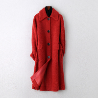 2019冬季新款羊毛皮大衣女士时尚长款复合皮毛一体外套