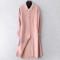 2019冬季新款双面毛呢大衣女士时尚流行羊毛呢子外套