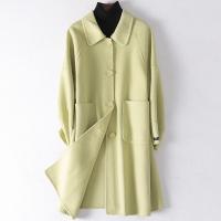 2019秋冬新款羊毛呢子大衣女士时尚双面毛呢外套