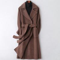 2019冬季新款羊毛呢子大衣女士时尚阿尔巴卡双面毛呢外套