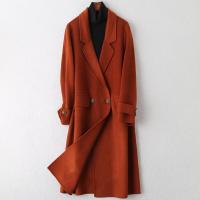 2019冬季新款时尚双面毛呢大衣流行羊毛呢子女士长款外套