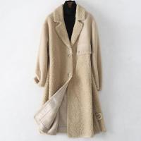 2019冬季新款复合皮毛一体大衣女士时尚羊毛皮外套