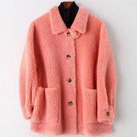 2019冬季新款羊毛皮大衣女士时尚复合皮毛一体休闲外套