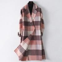 2019秋冬新款双面毛呢大衣女士时尚宽松羊毛呢子外套