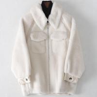 2019冬季新款复合皮毛一体大衣女士时尚休闲羊毛皮外套