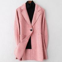 2019冬季新款羊毛呢子大衣女士时尚流行双面毛呢外套