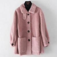 2019冬季新款复合皮毛一体大衣女士休闲时尚羊毛皮外套