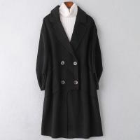 2019冬季新款羊毛呢子大衣女士时尚流行双面毛呢外套
