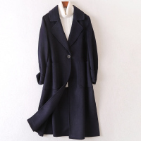 2020春季新款双面毛呢大衣女士流行时尚羊毛呢长款子外套