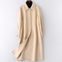 2020春季修身新款双面毛呢大衣女士流行时尚羊毛呢子外套