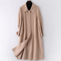 2020春冬新款时尚羊毛呢子外套流行双面毛呢女士长款大衣