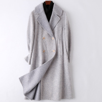 女士流行时尚羊毛呢子长款外套2020春季新款双面毛呢大衣