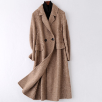 2020春季新款双面毛呢大衣女士流行时尚羊毛呢子外套