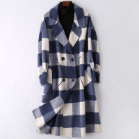 2020春冬时尚新款双面毛呢大衣流行羊毛呢子长款女士外套