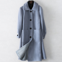 2019冬季女士新款羊毛皮大衣时尚复合皮毛一体外套