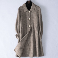 2020春季新款羊毛呢子大衣女士时尚流行双面毛呢外套