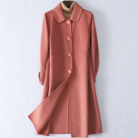 2020春季新款羊毛呢子大衣女士时尚流行双面毛呢外套