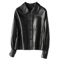 海宁真皮皮衣2020年春季女士短款时尚休闲绵羊皮外套W