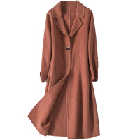 憨厚皇后羊毛双面毛呢外套女士长款休闲春秋时尚新款呢子大衣