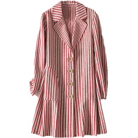 憨厚皇后羊毛双面毛呢外套女士春秋时尚新款呢子大衣长款休闲