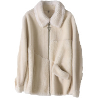 憨厚皇后全羊毛羊剪绒大衣女秋冬时尚新款皮草外套宽松休闲潮流