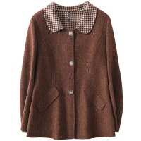 双面毛呢外套2020年秋季女士时尚韩版呢子大衣休闲妈妈装
