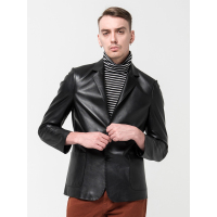 汤尼保罗TONYPAULO男款成熟稳重商务休闲西装款式长袖真皮皮衣外套