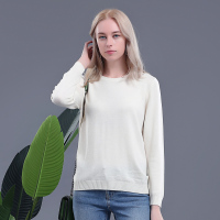 汤尼保罗简约圆领宽松羊毛衫