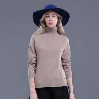 汤尼保罗高领简约宽松羊毛衫