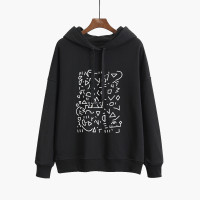 汤尼保罗百搭清新印花连帽卫衣