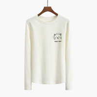 汤尼保罗减龄卡通印花圆领长袖T恤