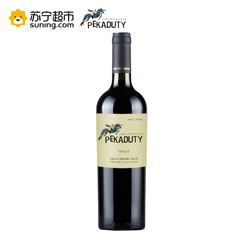 VINA ETERNIDAD 智利原瓶原装进口 赛马手经典梅洛干红葡萄酒 750ml/瓶