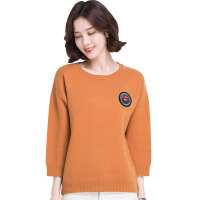 恒源祥女士针织衫春装款打底衫上衣短款套头针织衫