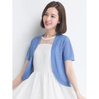 恒源祥女士针织开衫夏款含桑蚕丝薄款防晒空调衫针织衫开衫女短款披肩外套