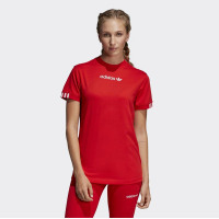 adidas阿迪达斯三叶草女装春季休闲运动圆领短袖DU7190 30 DU7189红色