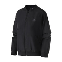 adidas女服外套夹克飞行领休闲运动服DW5716