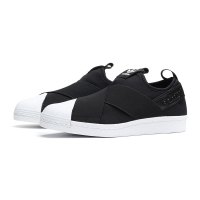 Adidas阿迪达斯三叶草女鞋SUPERSTAR绑带贝壳头板鞋小白鞋S81337