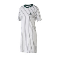 Adidas阿迪达斯三叶草女装运动休闲条纹连衣裙DU9934