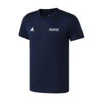 adidas男服短袖T恤足球猎鹰休闲运动服DU8446