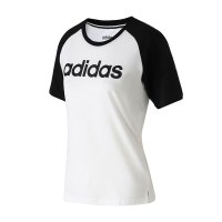 Adidas阿迪达斯NEO女装LOGO运动短袖休闲圆领T恤衫DW7947