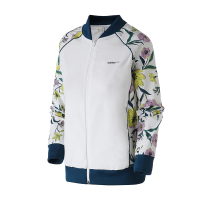 adidas阿迪达斯NEO女装运动休闲印花LOGO立领开衫夹克EJ7084.