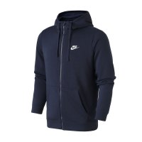 【自营】NIKE耐克男装夹克运动休闲黑色针织保暖连帽运动服外套804392