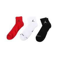 【自营】耐克男袜JORDAN简约经典高筒篮球训练跑步运动袜SX7677