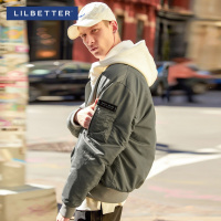 Lilbetter棉衣男 外套短款修身棒球服冬季上衣夹克棉袄男士棉服潮