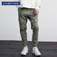 Lilbetter男士束脚裤 嘻哈潮流小脚裤宽松收口哈伦裤春季休闲裤男