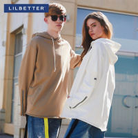 Lilbetter卫衣男 韩版时尚宽松bf风帽衫百搭套头上衣春季情侣外套