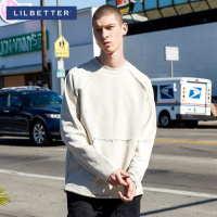 Lilbetter卫衣男 嘻哈潮流圆领青年上衣欧美街头纯棉新款男士卫衣