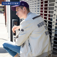 Lilbetter夹克男 春季立领宽松棒球衫港风帅气新款男士飞行外套LB