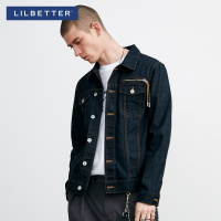 Lilbetter牛仔外套男 春季短款修身外衣水洗复古日系男士休闲夹克